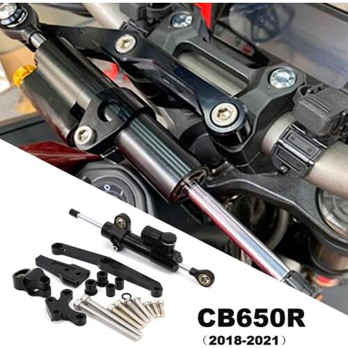 2021-2018 CB650R For Honda CB 650 R CNC Aluminum Adjustable Motorcycles Steering Stabilize Damper Bracket Mount Kit 2020 2019