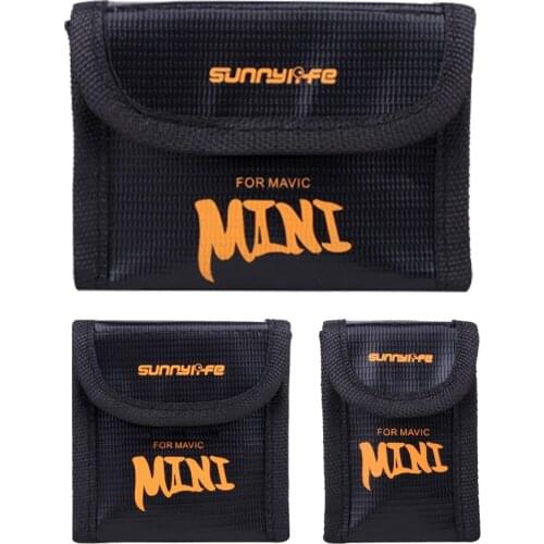 3 size for DJI Mavic Mini Drone Lipo Battery Case Explosion-proof Safe Storage Bag Fireproof Protective Box Radiation Protection