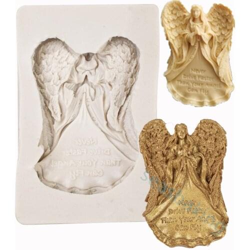 Angel Shape 3D Epoxy Resin Fillings Pendant Charms Decoration Crafts UV For DIY Clay Pendant Jewelry Making Tools