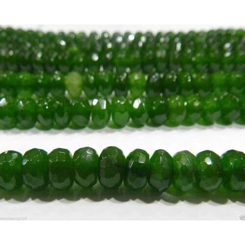 5x8mm Faceted Abacus Loose Beads 15"