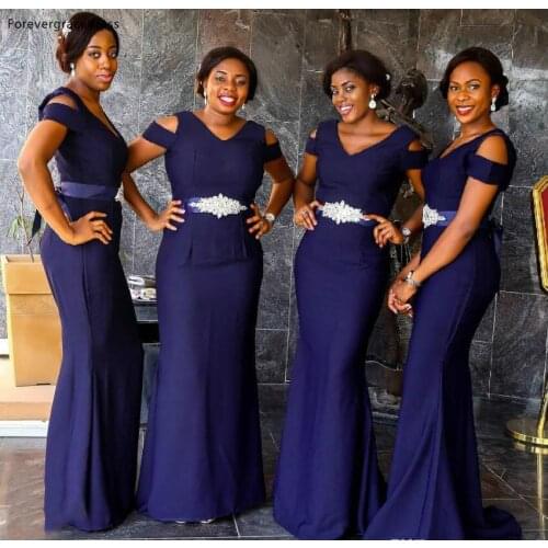 South African Black Girls Bridesmaid Dresses Summer Country Garden Wedding Party Guest Maid of Honor Gowns Plus Size Custom Made