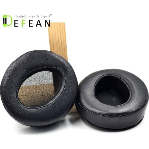 Defean 105mm Angle Genuine Leather Ear Pads Cushion Replacement for brand headphones