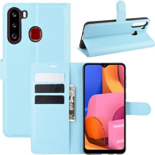 EMBEST Leather Flip Wallet Case For Samsung A21 Luxury Wallet Fitted Cover For Samsung Galaxy A21 Cases