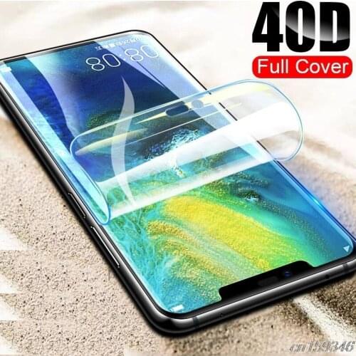 Hydrogel Film For Huawei Mate 30 20 10 Lite 20X Screen Protector Huawei P30 P40 Lite E P Smart Z 2019 Protective Film Not Glass