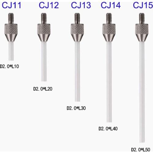 M2.5 Thread Ceramics Material Long and Thin Pin Contact Pointed Indicator Probe for Digital or Dial Indicators Height Gauge