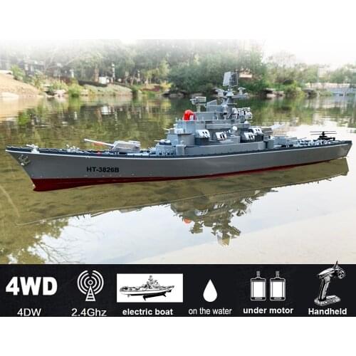 1:250 Scale Remote Control Battleship Warship Boats Large Rc Ship Electric Simulation Battle Military Game Toy 22.5inch