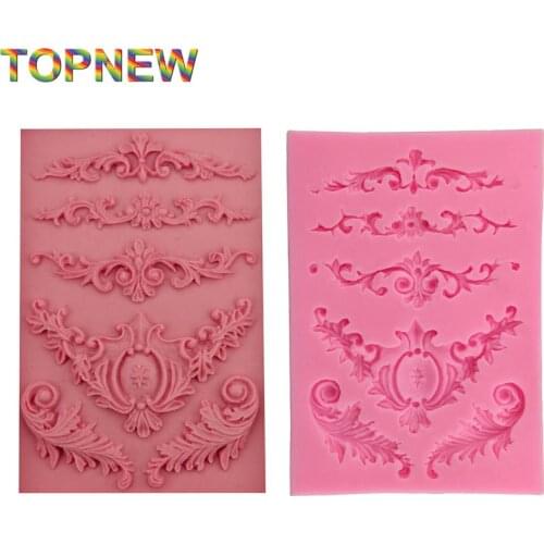 Kitchen Accessories Bakeware Cooking Tools Decorative Pattern Silicone Fondant Cake Mold 2805