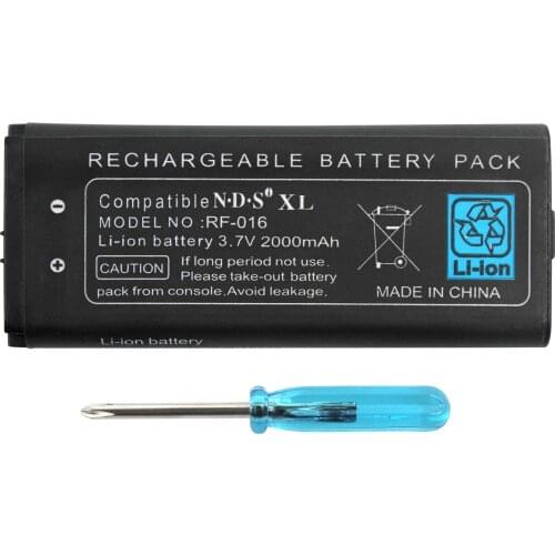 OSTENT 2000mAh Rechargeable Lithium-ion Battery + Tool Pack Kit for Nintendo NDSiLL NDSiXL