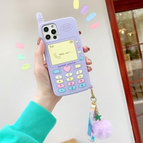 Cute Purple love heart kid girl gift Phone Case For VIVO Z5 Y7S IQ00NEO X30 X27 V11pro Y93 Y97 X21s Soft Silicone Cover pendant