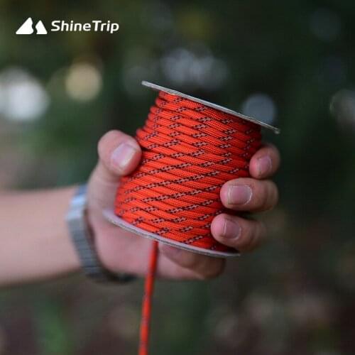 Outdoor multifunctional reflective wind rope camp canopy tent bold wind rope outdoor nylon clothesline