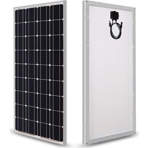 Solar panel 100W 12V Mono Glass Temper Monocrystalline solar cell A Grade 12V battery charger home system use