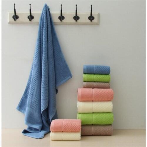 Soft wave design cotton bath towel set travel breathable gift bath towel adult cotton hand towel set