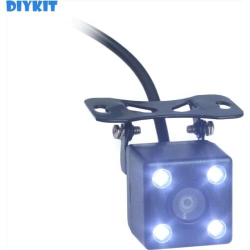 DIYKIT New Wide Angle Waterproof Car Reverse LED Night Vision Color Rear View Car Camera for Parking Assistance System