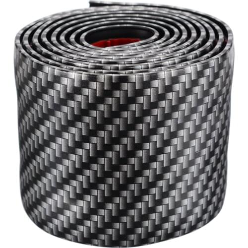 New Style Car Carbon Fiber Style Rubber Door Sill Protector Edge Guard Strip Protector Strips Universal For All Cars