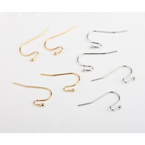 2017 new design 50pcs/lot alloy Geometric waves shape metal fashion Ear hooks charms Upscale Earring decoration material