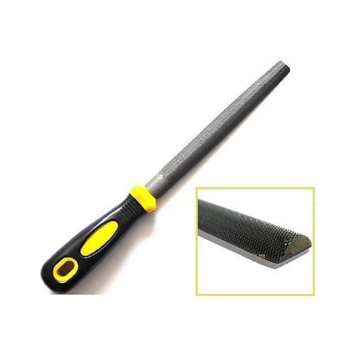 Clean Neat 8"/200 T12 Semicircle Files w Rubber Handle Serrated Teeth