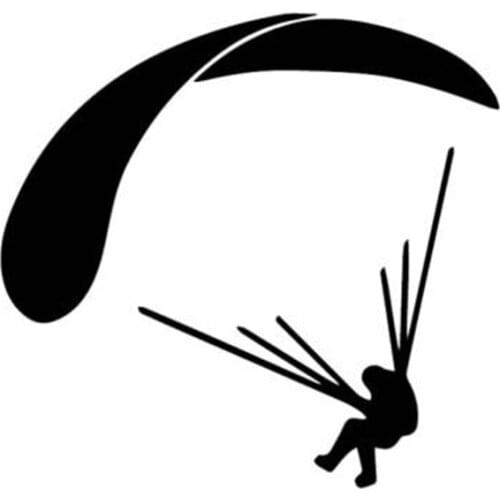 Parachute jumping sport Car Sticker Decal Rear Windshield Rood Decor Removable AL443