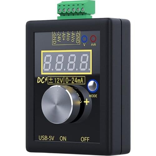 Rechargeable Portable Analog Signal Generator 0-5V 0-10V 0-20mA 4-20mA Adjustable Voltage Current Simulator Calibrator