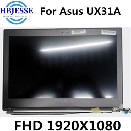 LCD Replacement 13.3" For Asus UX31A Ultrabook Zenbook Laptop LCD Display Touch Screen 1920*1080 A B Case+Frame Assembly
