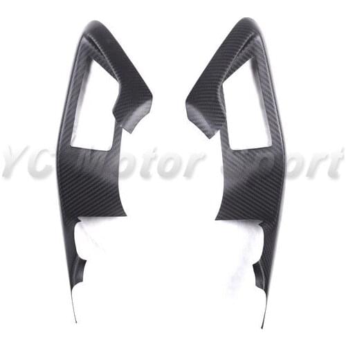 Dry Carbon Fiber 2&2 Twill Weave Matte Finish Interior Trim Fit For 2008-2013 R35 GTR Inner Door Handle Trim Car-styling