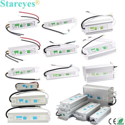 IP67 Waterproof Transformer Power Supply Adapter DC12V 24V 10W 15W 20W 25W 30W 36W 45W 50W 60W 80W 100W 120W 150W 200W Driver