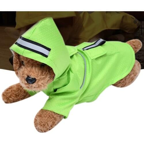 Creative double layer pocket dog raincoat umbrella clothes windproof and rainproof small cat pet raincoat wholesale dog clothing