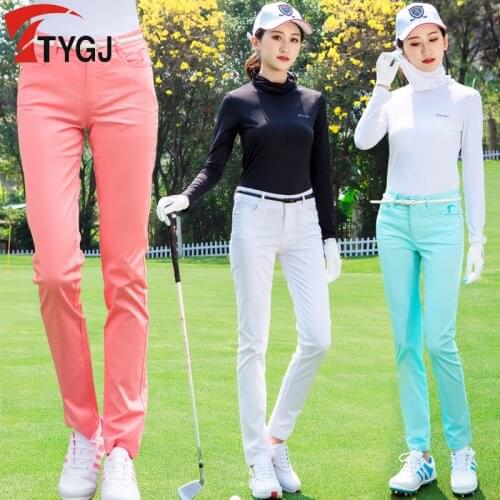 Spring And Summer Golf Apparel Ladies Trousers Lightweight Mid-waist Slim-fit Sportswear Casual Golf Pants Women
