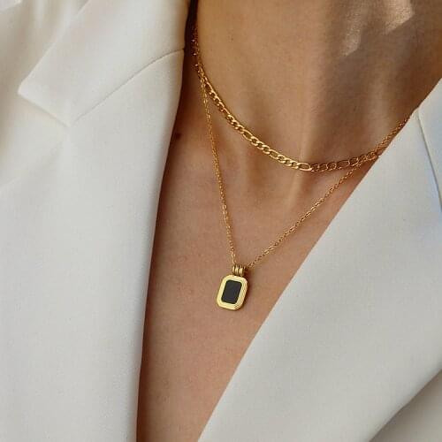 Vintage Irregular Pendant Double Necklace for Women Pearl Choker Charm Necklaces Boho Jewelry Christmas Gift Birthday