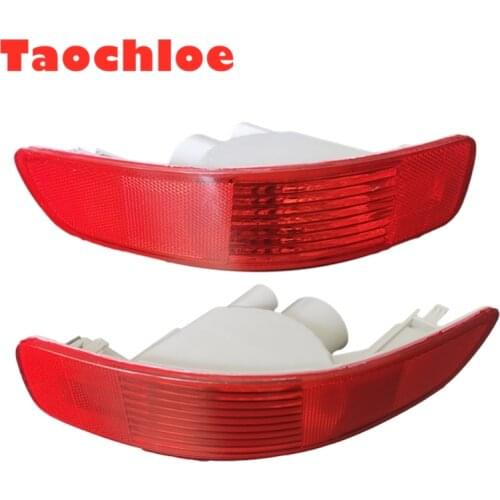 1pair Red Halogen Rear Bumper Light Brake Fog Reflector Lamp for Mitsubishi/Outlander EX 2007-2012 with no bulbs
