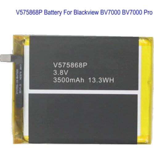 1x 3500mAh 13.3Wh V575868P BV7000 Battery For Blackview BV7000 Pro BV7000pro Smart Mobile Phone li-ion Battery