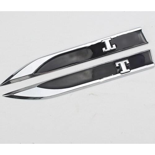 2PCS/SET 3D GTI Emblem Badge Sticker for VW GTI4/5, MK4/5, GOLF Sticker