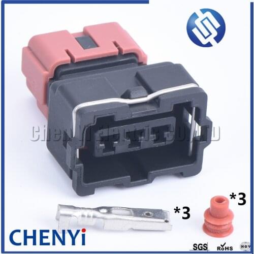 3 Pin auto Connector waterproof electrical plug (3.5) female high pressure packet Proton Wira VDO ignition coil auto mechanika