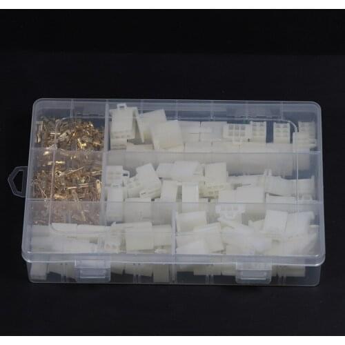 40 Set Practical Auto Electrical 2 3 4 6 Pin 2.8 mm Wire Terminal Connector with Fixed Hook Male Female Terminals HOT