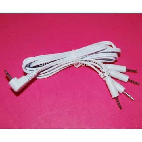 Electric Shock Sex Toys Accessories Wires 4 Heads Needle Cable For Electro Penis Rings Nipple Pad Massage Patch Medical Toys