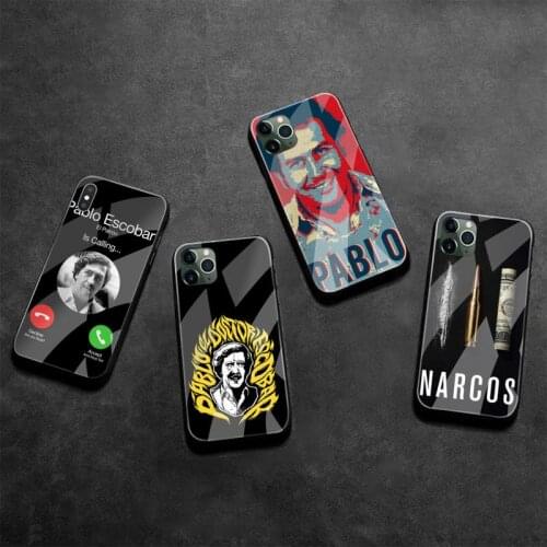 Narcos TV Series Pablo Escobar Phone Case Tempered Glass For iPhone 12 Pro Max Mini 11 Pro XR XS MAX 8 X 7 6S 6 Plus SE 2020