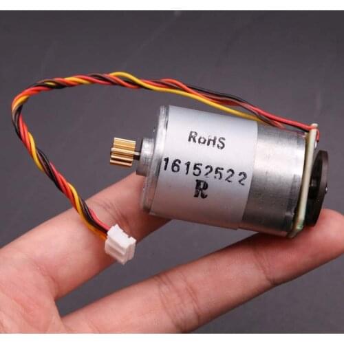 DC 12V-24V 10800RPM Micro High Speed RS-385 Printer Motor + Speed Encoder Feedback + Magnetic Disk + Copper Gear 14T + Wire,DIY