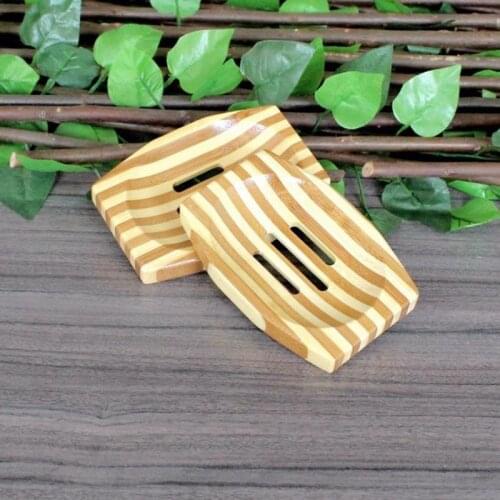 Wooden Soap Dishes Trapezoid Soap Dish Natural Wood Soap Box Bath Holder Soap Ecological Care lin5000