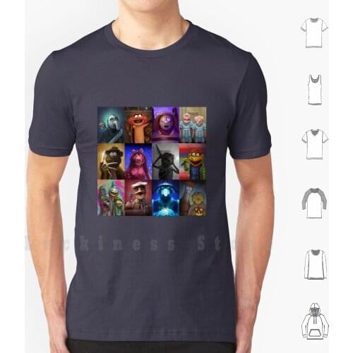 Maniacs Series 1 T Shirt DIY Cotton Big Size S-6xl Piggy Beaker Scooter Fozzie Animal Statler Waldorf Swedish Chef Sam