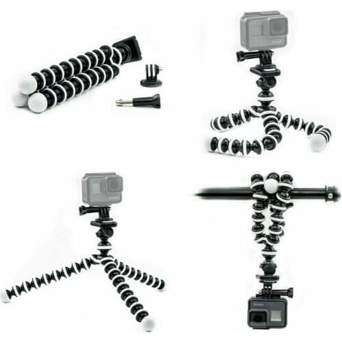 Octopus Flexible Tripod Mount Stand for GoPro Hero 9 8 7 6 5 4 3 Action camera Sjcam Top