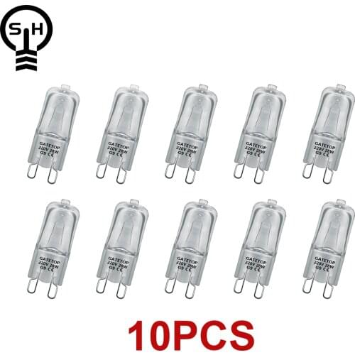 Hot Size Halogen Lamp 10pcs/Lot G9 28W 220V Crystal Chandelier Home Decoration