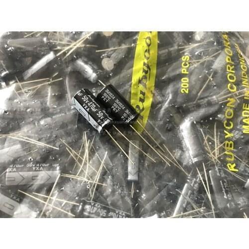 10pcs Rubycon imports of electrolytic capacitors 50v470uf 470uf 50v 10*20 precious stones YXA