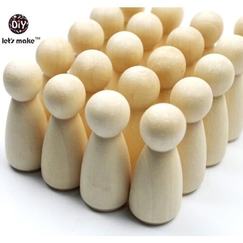 Lets make 20 Grandma Peg Dolls (2.1'')Solid Hardwood Natural Unfinished High Quality Turnings-Ready for Paint or Stain