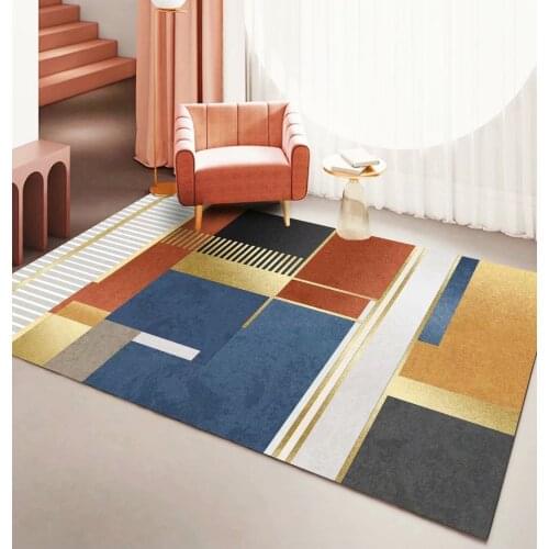 Carpets For Living Room Modern Nordic Style Abstract Geometric Bedroom Rug Home Decoration Non-Slip Area Floor Mat Free Shipping