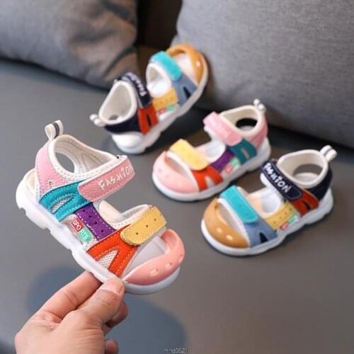 Summer Childrens Shoes Baby Sandals Boys And Girls Sandals Sports Walking Toddler Shoes Beach Baby Sandals