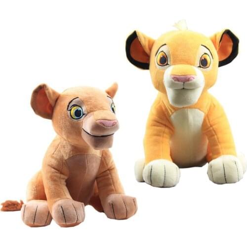 Hot! The Lion King Plush Toys 26cm Simba Nala Cute Soft Animals Lion Stuffed Dolls For Children Birthday Gifts