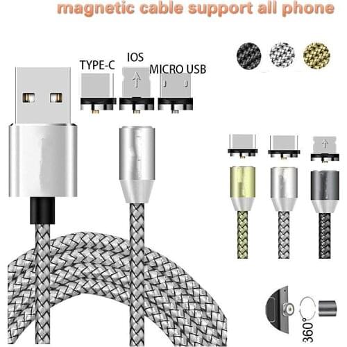 Magnetic Charger Cable Fast Charging USB Type C Cable For Xiaomi Mi Mix 2,Mi Note 3 FOR Lenovo K10 Note,K10 Plus,K6 Enjoy,Z6