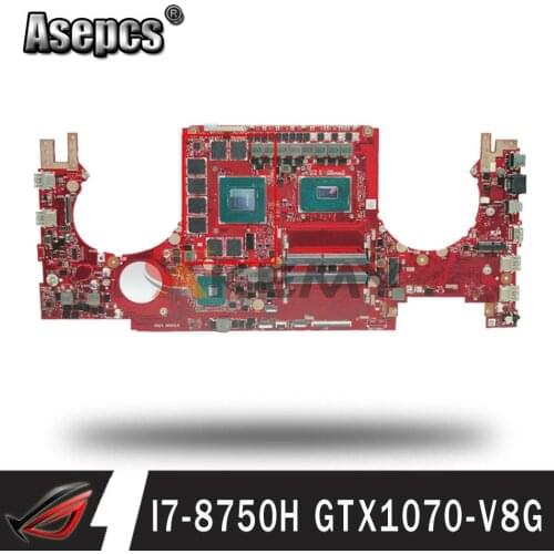 Akemy GL703GS laptop motherboard with I7-8750H GTX1070-V8G For ASUS ROG STRIX GL703GS GL703G S7BS notebook motherboard mainboard