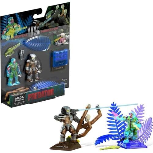 Mega Bloks Mega Construx Heroes Dutch Vs. Predator, Multi GPJ49 Collectors Edition Children and Adults Gifts