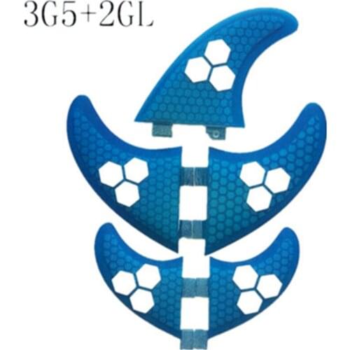 Micfin 5pcs/lot Surf Fin FCS G5 G3 set for surfboard three G5 set+ 2pcs GL (left ,right ) SUP board Surfing Paddling quilhas fcs