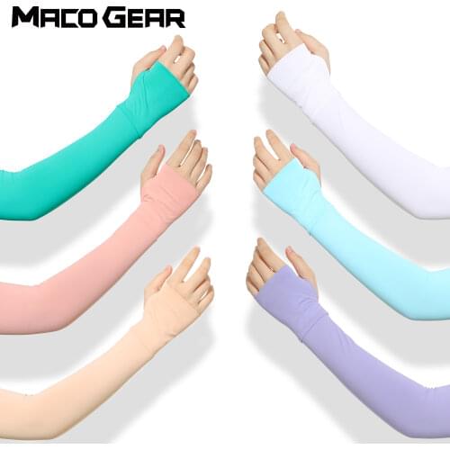 Women Armbands Sun UV Protection Arm Warmer Detachable Sleeve Basketball Cycling Compression Cuffs Volleyball Running Sleeve Arm